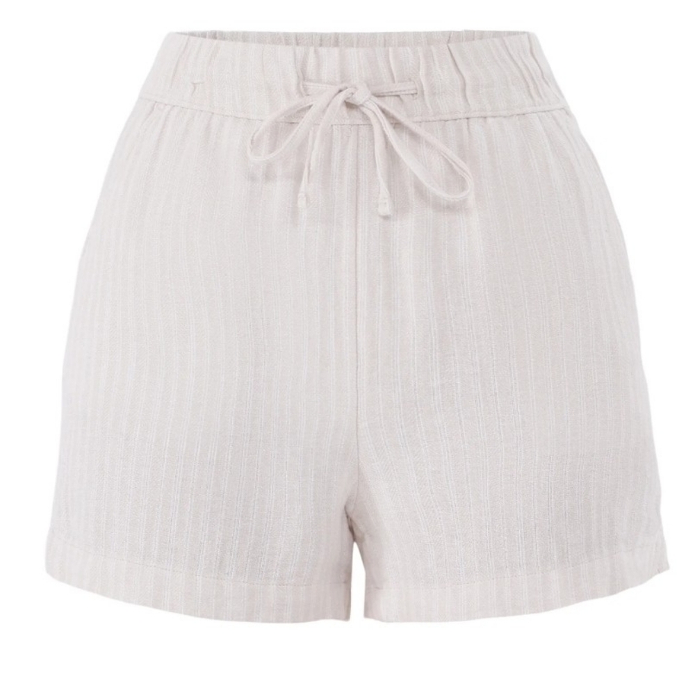 NWT Women's Linen Blend Pull On Shorts - Picture 1 of 4
